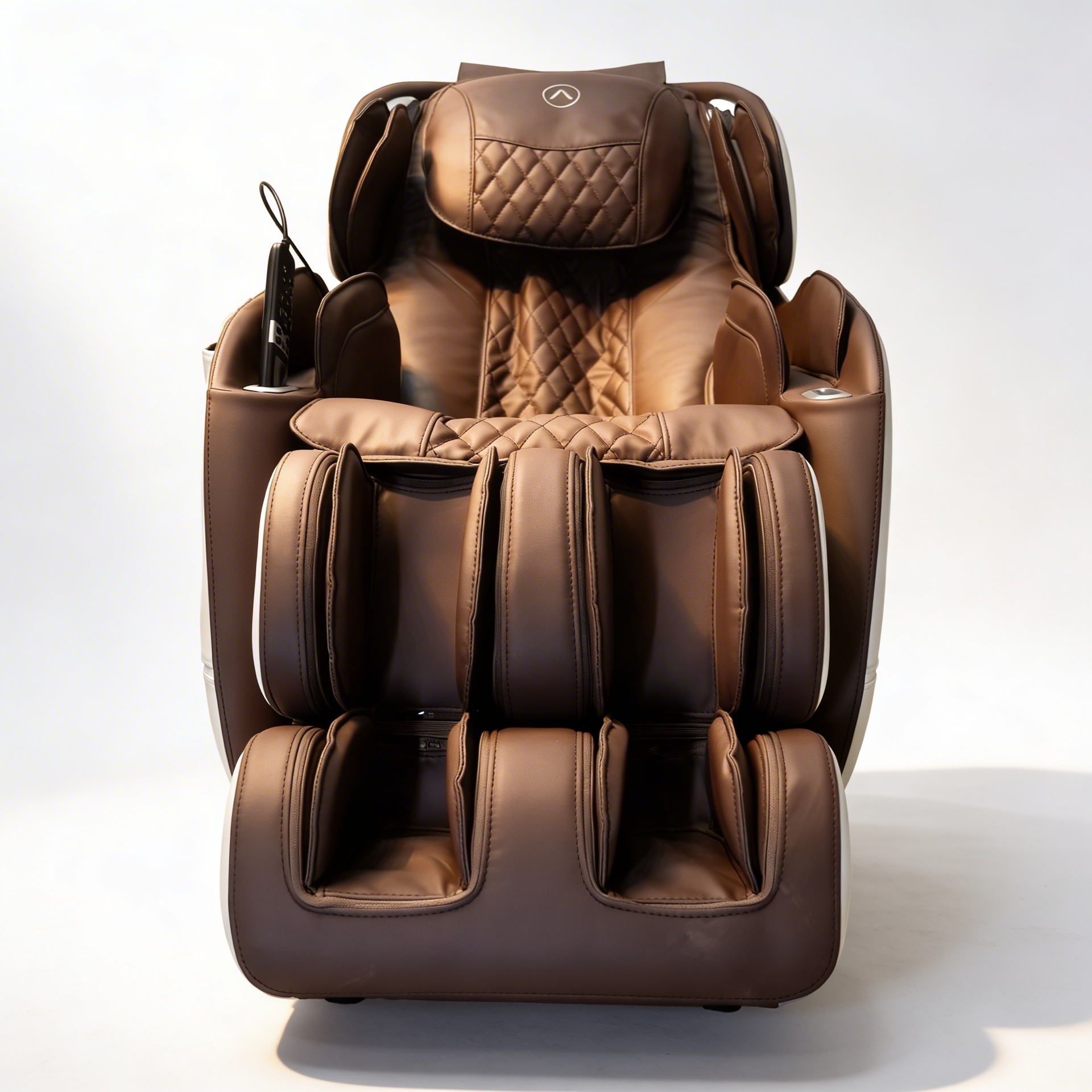Brown massage chair by JCBL front full view