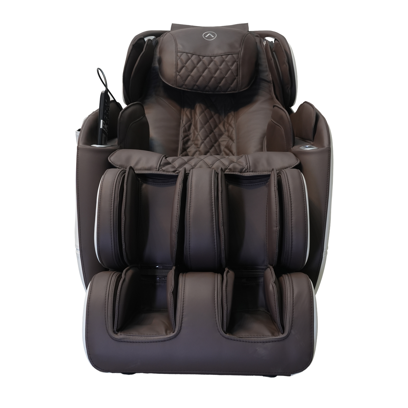 Full body massage chair front symmetrical view