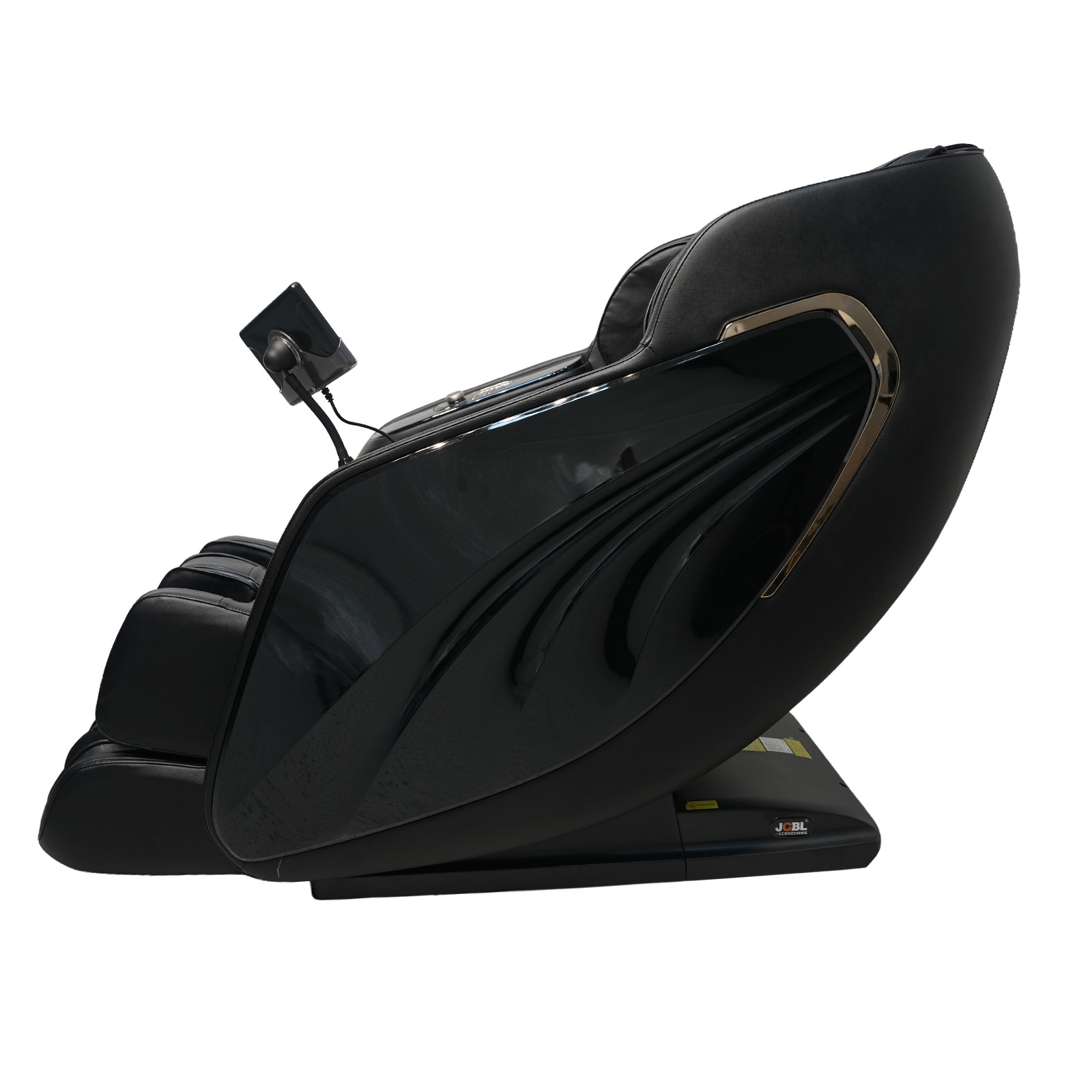 Massage chair deep recline side view