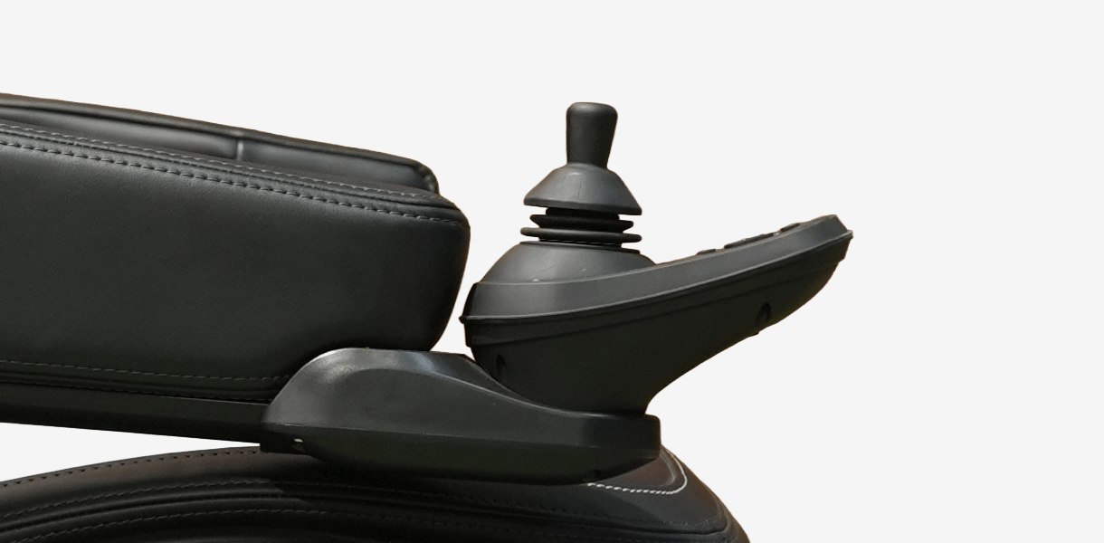 Joystick control for mobility device