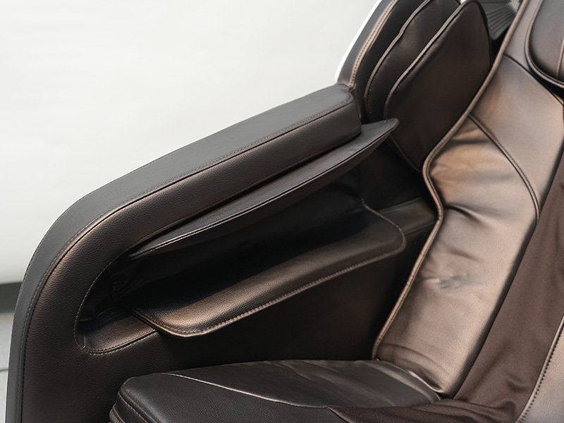 Armrest and side panel of massage chair