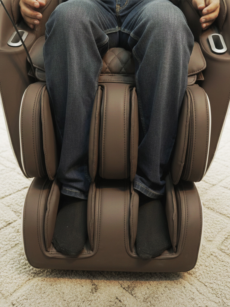 Back and shoulder massage rollers close-up