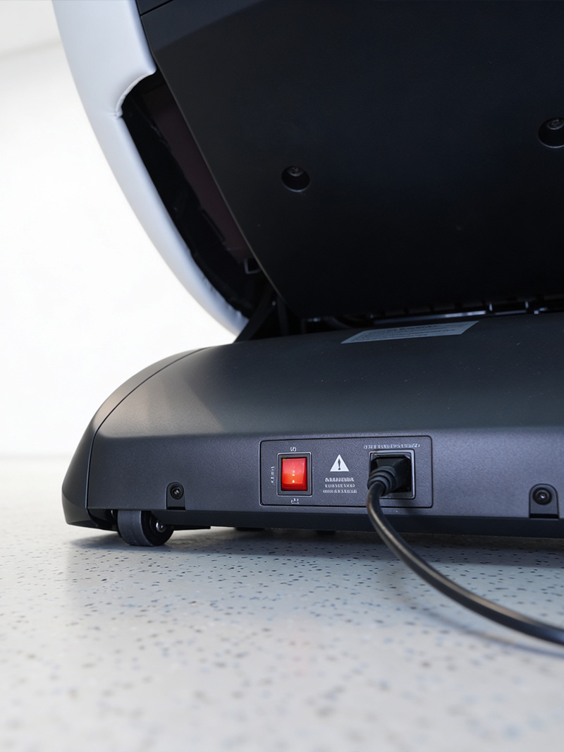 Power connection port of massage chair