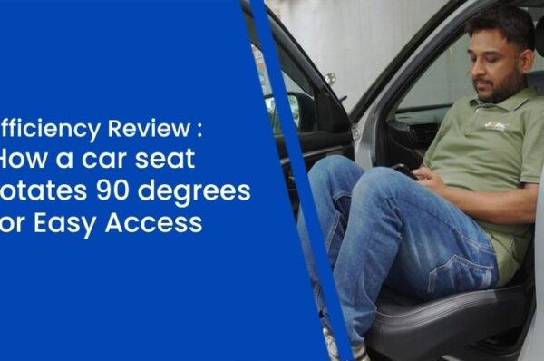 Efficiency Review _ How a car seat rotates 90 degrees for Easy Access